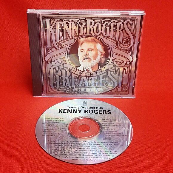 Kenny Rogers Twenty Greatest Hits Audio CD 1983 - Picture 7 of 8
